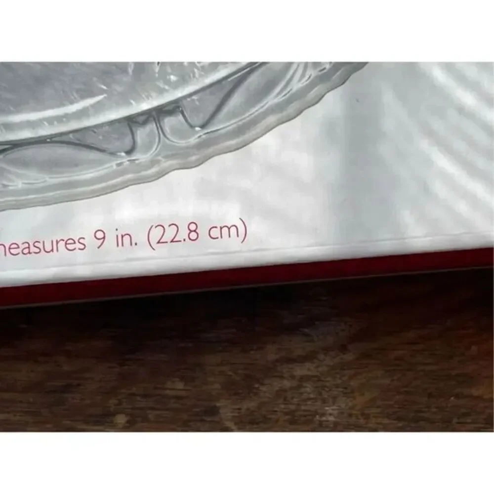 Mikasa Celebrations Rejoice Crystal Nativity Scene‎ Plate Plaque Clear 9